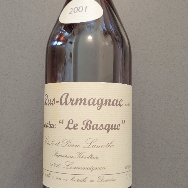 Domaine "Le Basque" Bas-Armagnac 2001