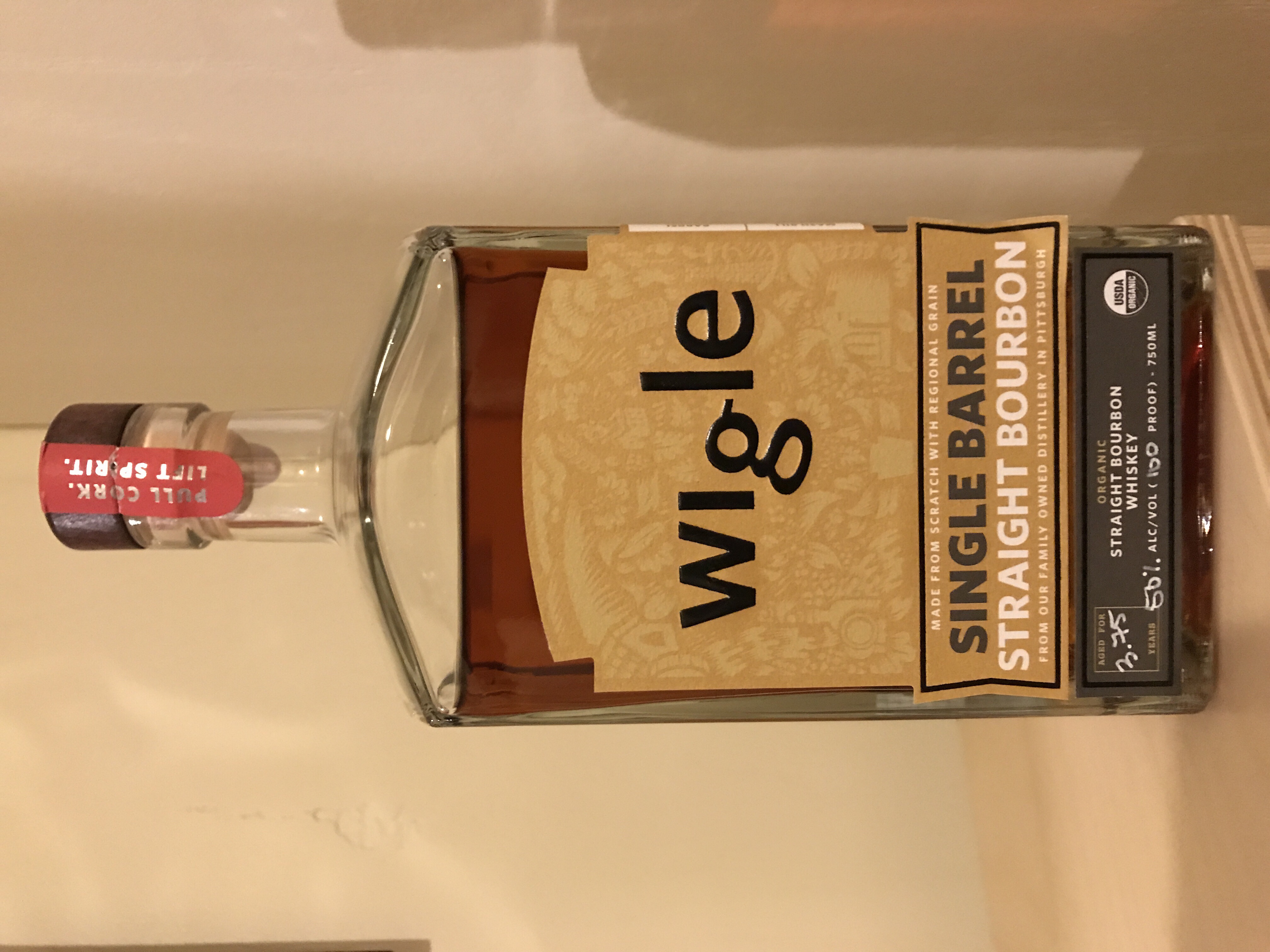 Wigle Single Barrel Straight Bourbon