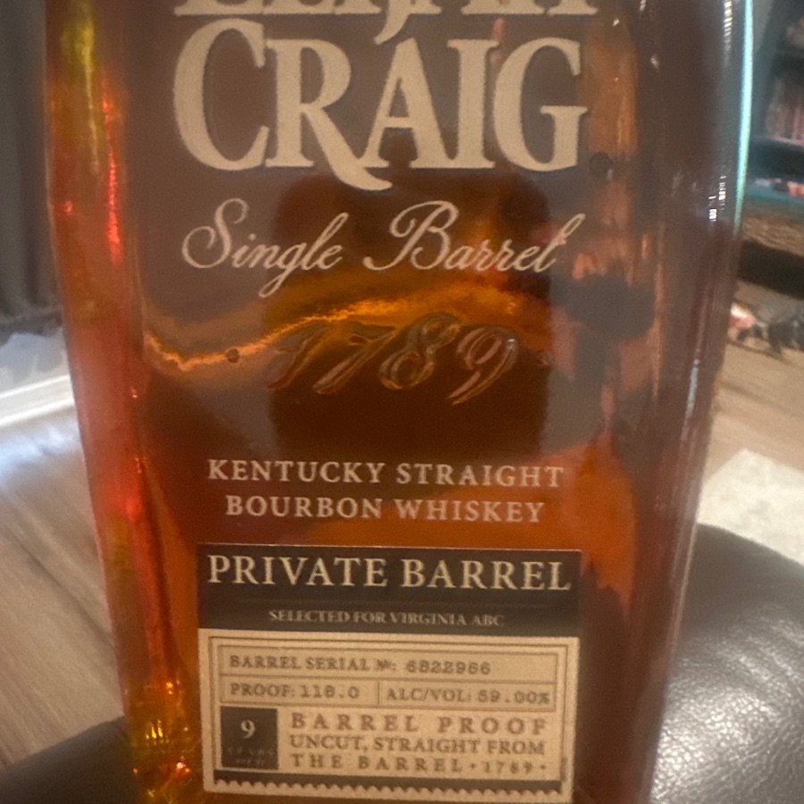 Elijah Craig Single Barrel Barrel Proof- VA ABC