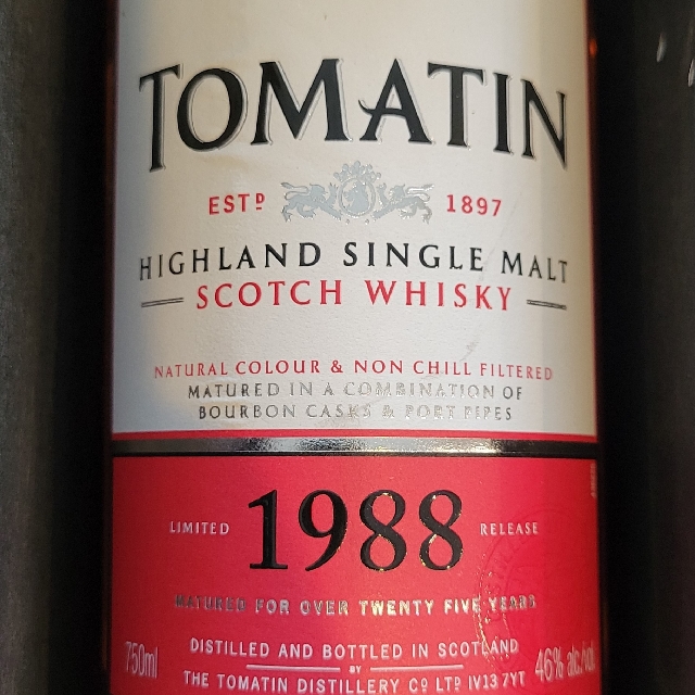 Tomatin 1988 Limited Release Scotch Whisky