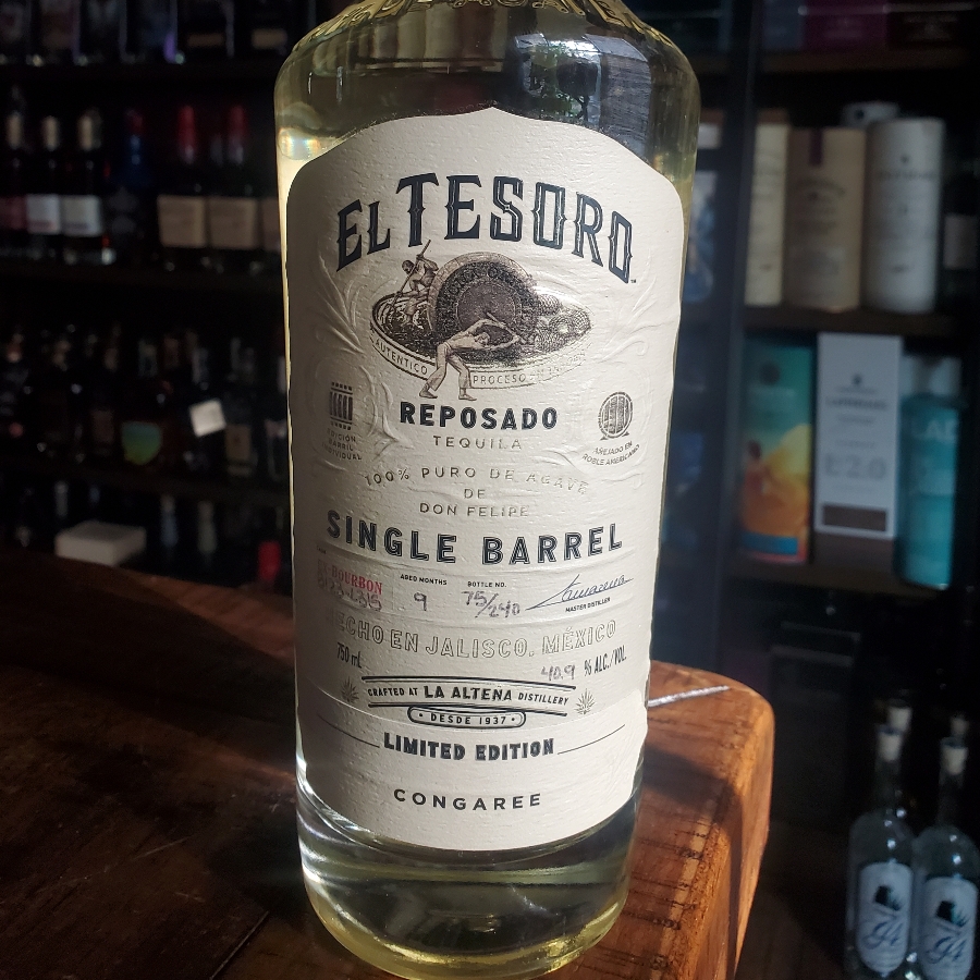 El Tesoro Reposado Single Barrel Ex-Bourbon B123-L315 Limited Edition