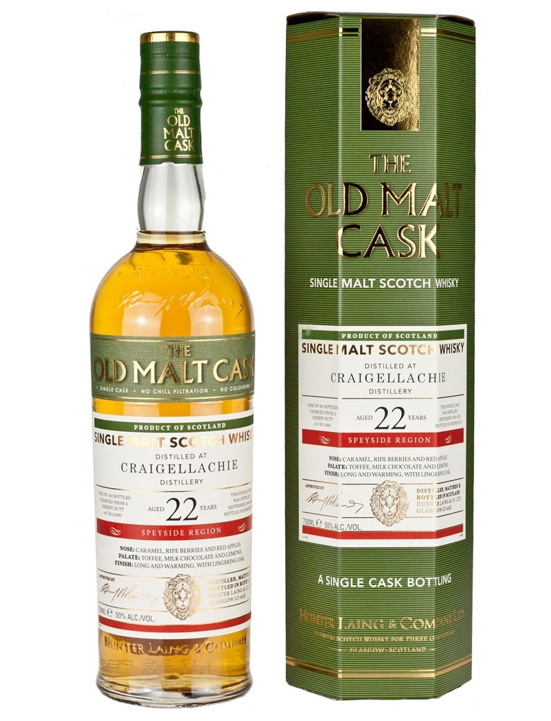 Craigellachie 1995 22 Year Old Malt Cask (Hunter Laing)