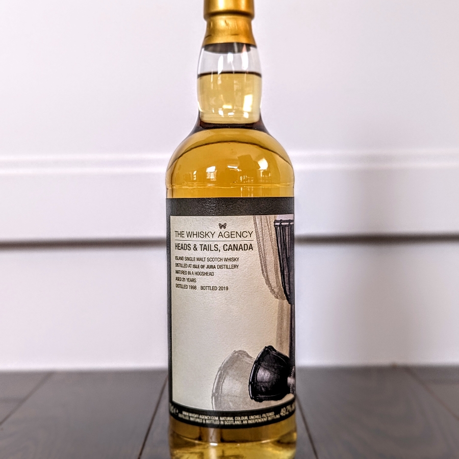The Whisky Agency Jura 1998 21 Year Single Malt Scotch Whisky (Heads & Tails Canada)