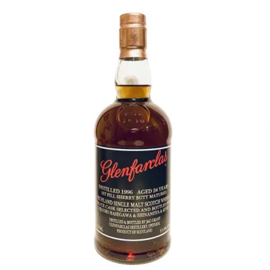 Glenfarclas 1996 24 year 1st fill Sherry Butt Grace cask for Liquor Hasegawa Kinko Shinanoya