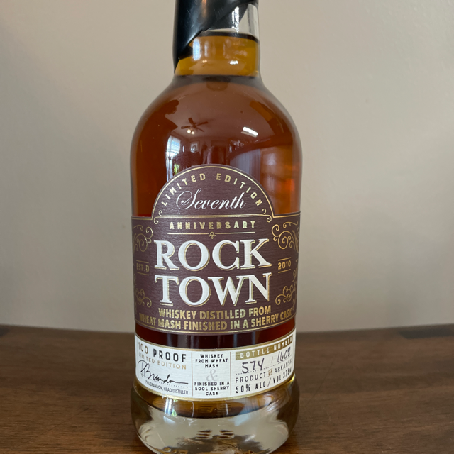 Rock Town - Seventh Anniversary Whiskey Distilled from Wheat Mash Finished in a Sherry Cask