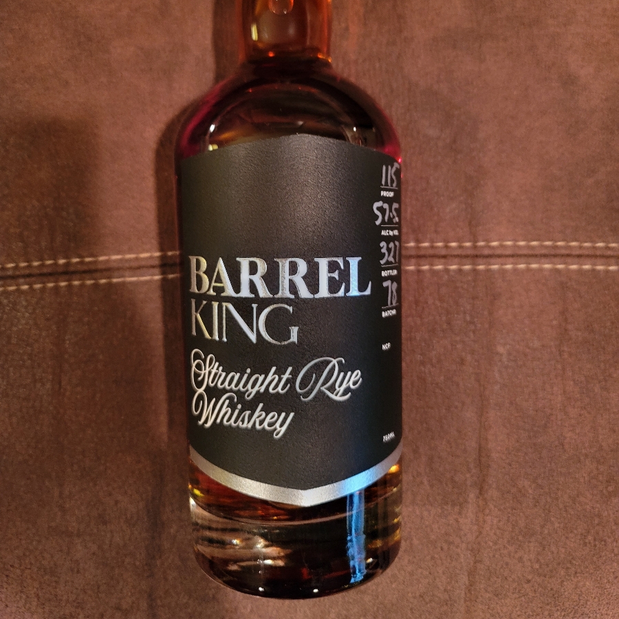 Barrel King Straight Rye Whiskey Batch 78