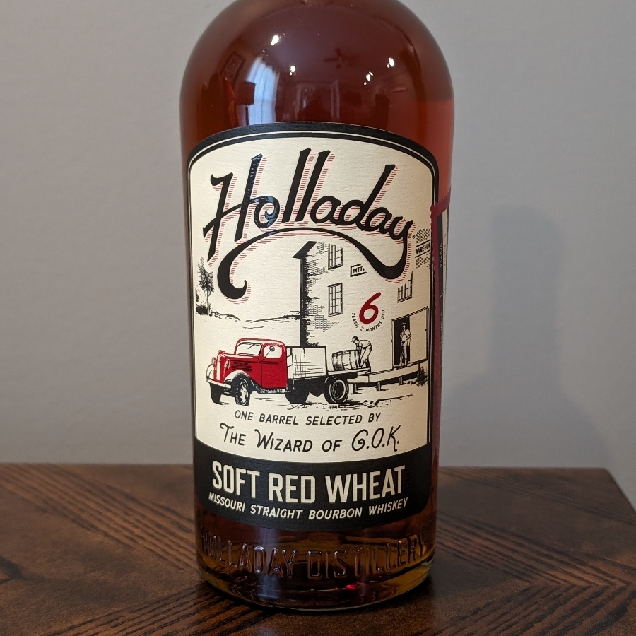 Holladay Soft Red Wheat One Barrel Bourbon (The Wizard of GOK)