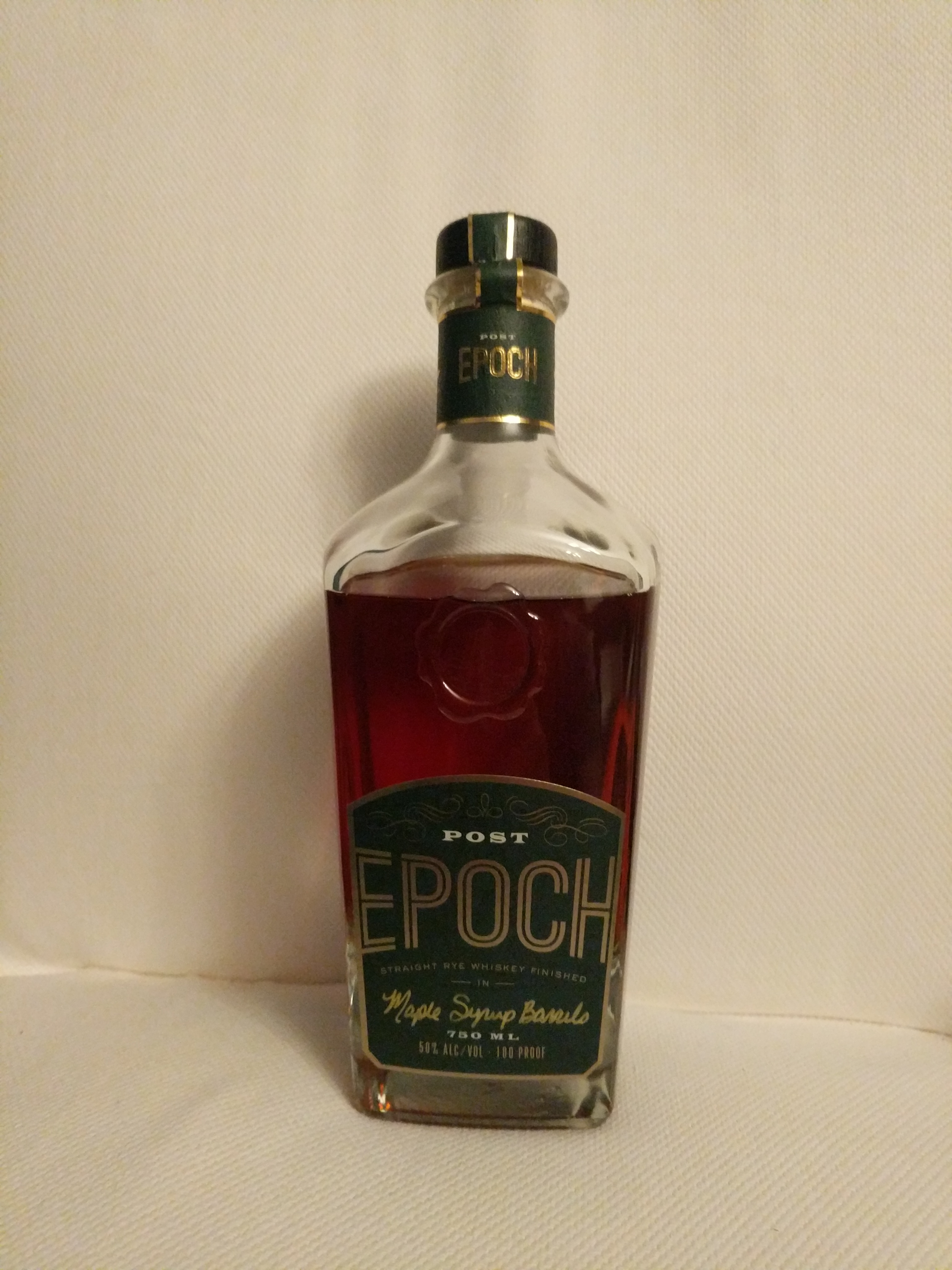 Post Epoch Straight Rye Finished in Maple Syrup Barrels