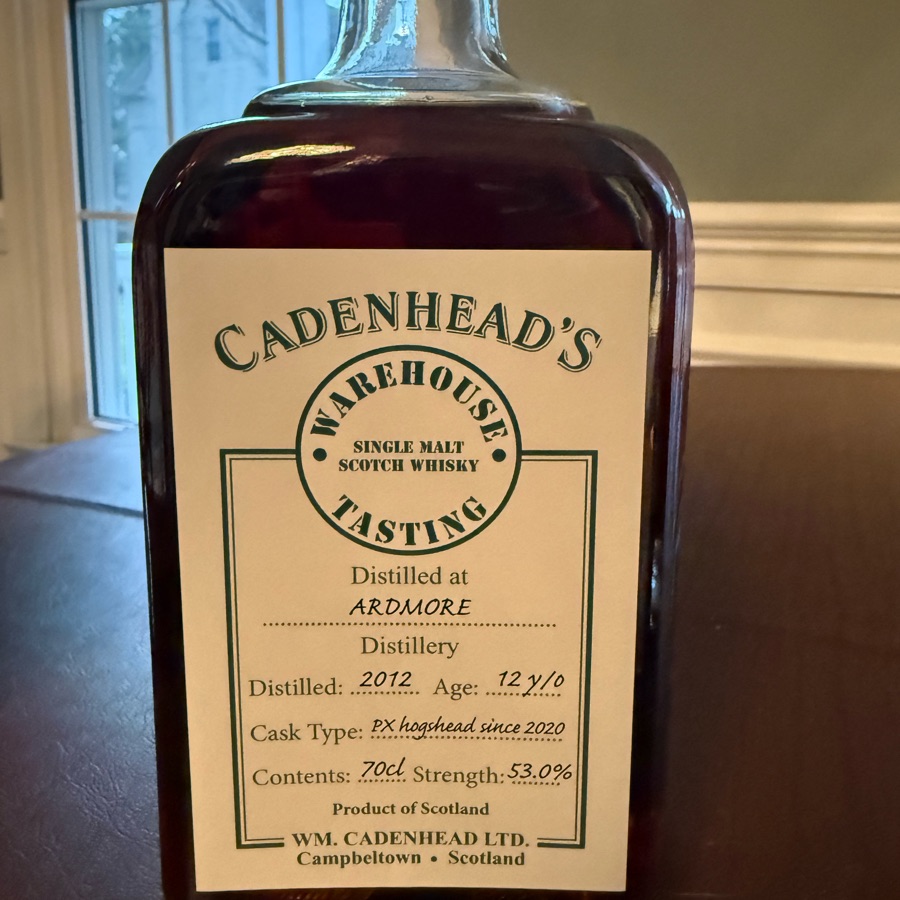 Ardmore 12 (Cadenhead's Warehouse Tasting)