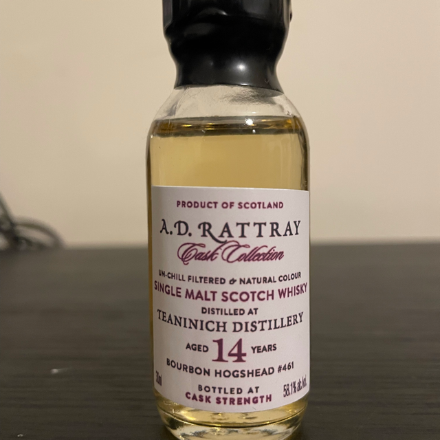 A.D. Rattray Cask Collection Teaninich 14 Year Old Cask #461