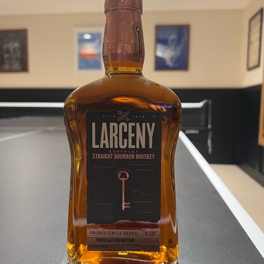 Larceny Private Single Barrel Parks Place Pub/Naptown