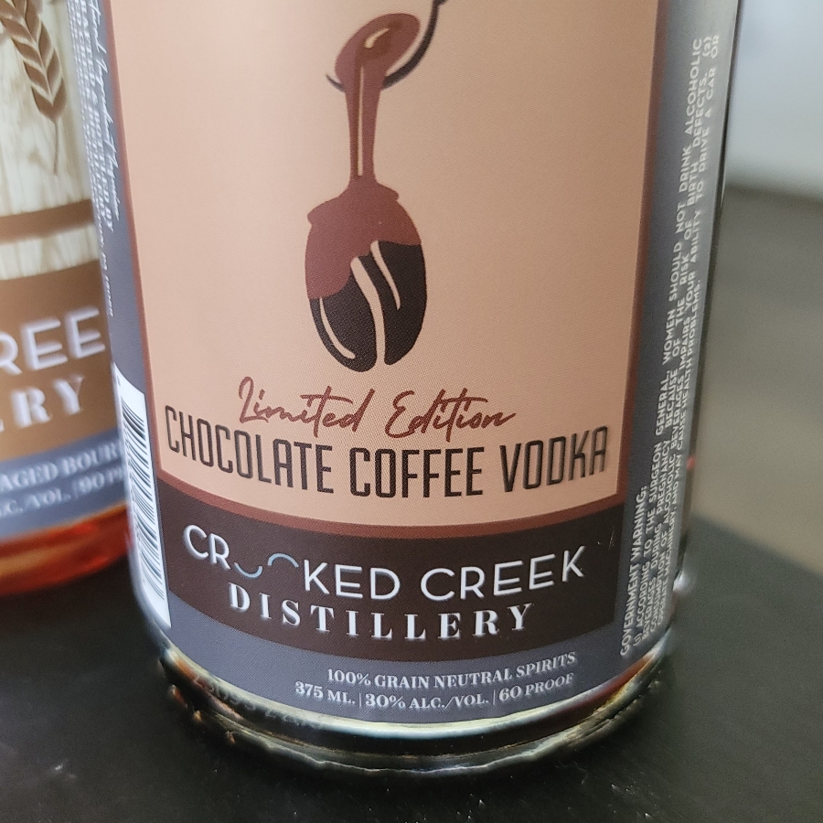 Crooked Creek Distillery Chocolate Coffee Vodka