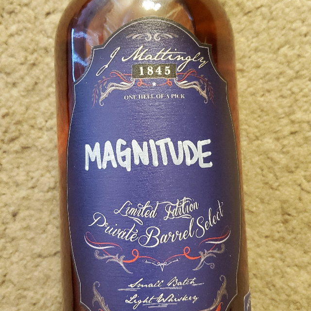 J. Mattingly 1845 Private Barrel Select Light Whiskey "Magnitude"