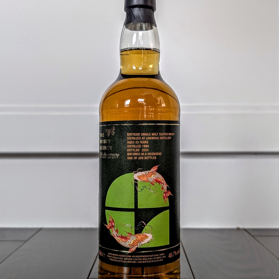 The Whisky Agency Linkwood 1990 33 Year Single Malt Scotch Whisky