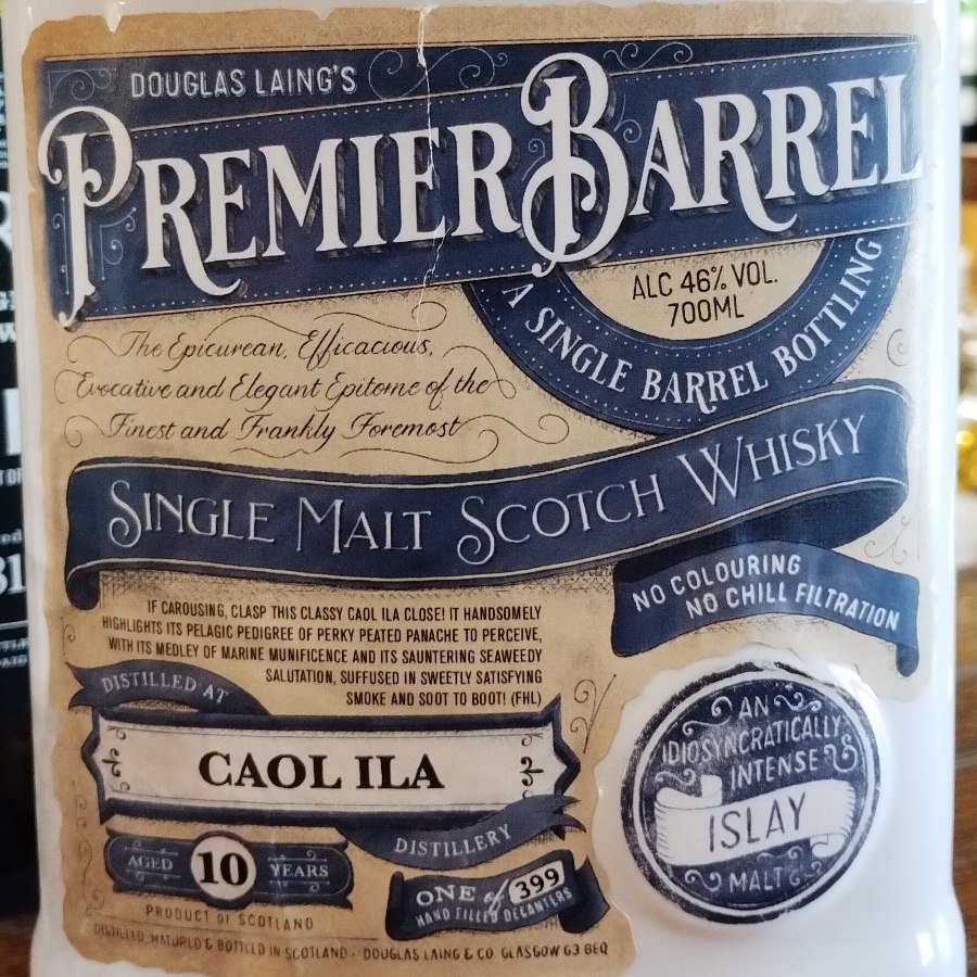 Premier Barrel destilled at Caol Ila destillery