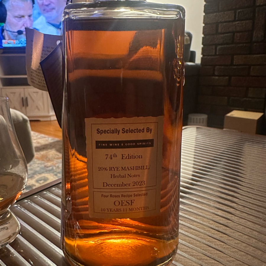 Four Roses FWGS #74 OESF - 10 years 11 Months