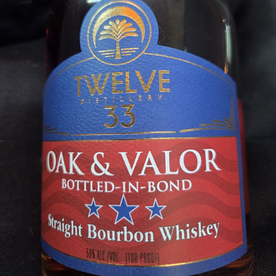 Twelve 33 Oak & Valour Straight Bourbon Whiskey BIB Batch 2