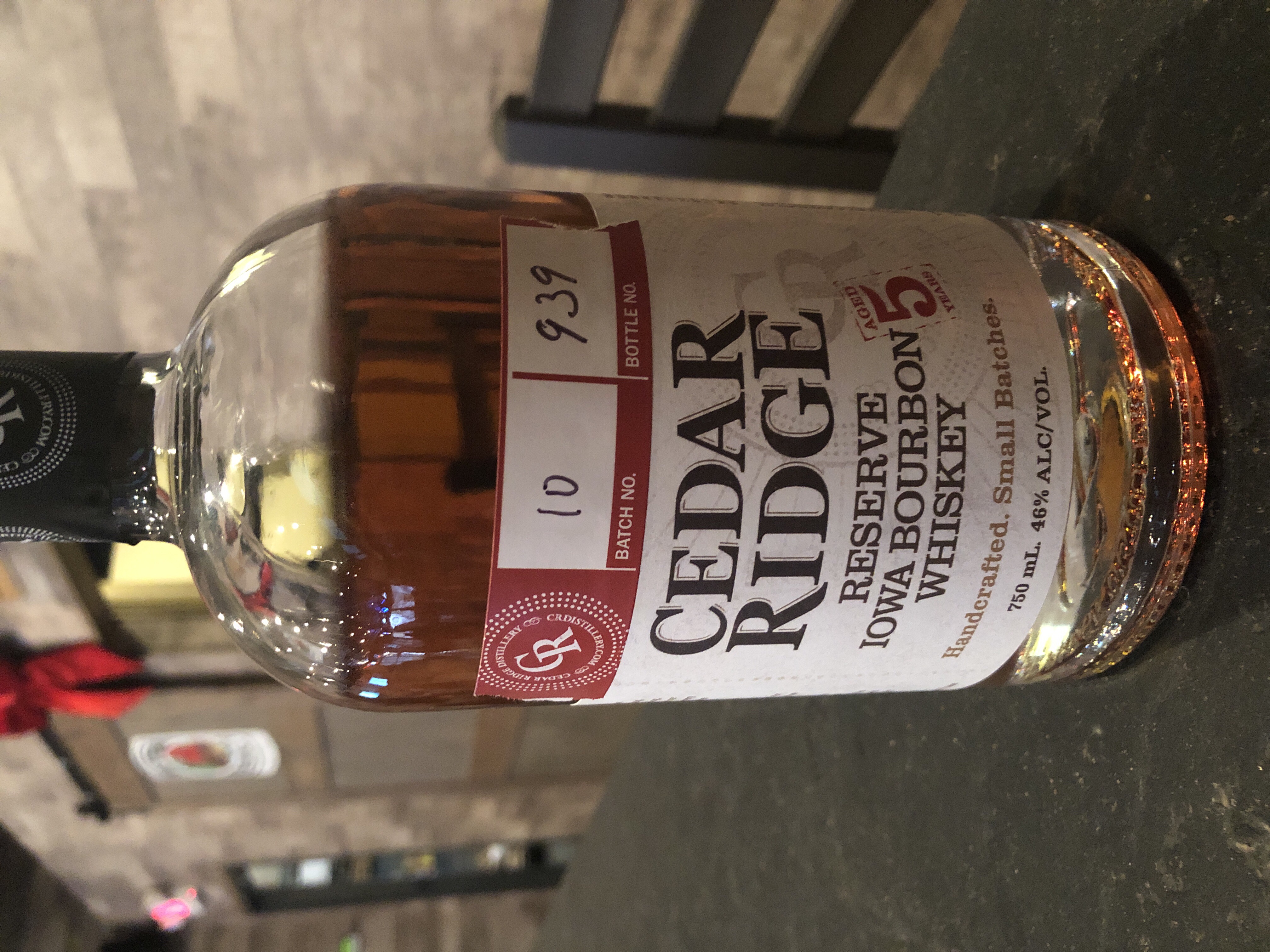 Cedar Ridge Reserve Iowa Bourbon 5 Year