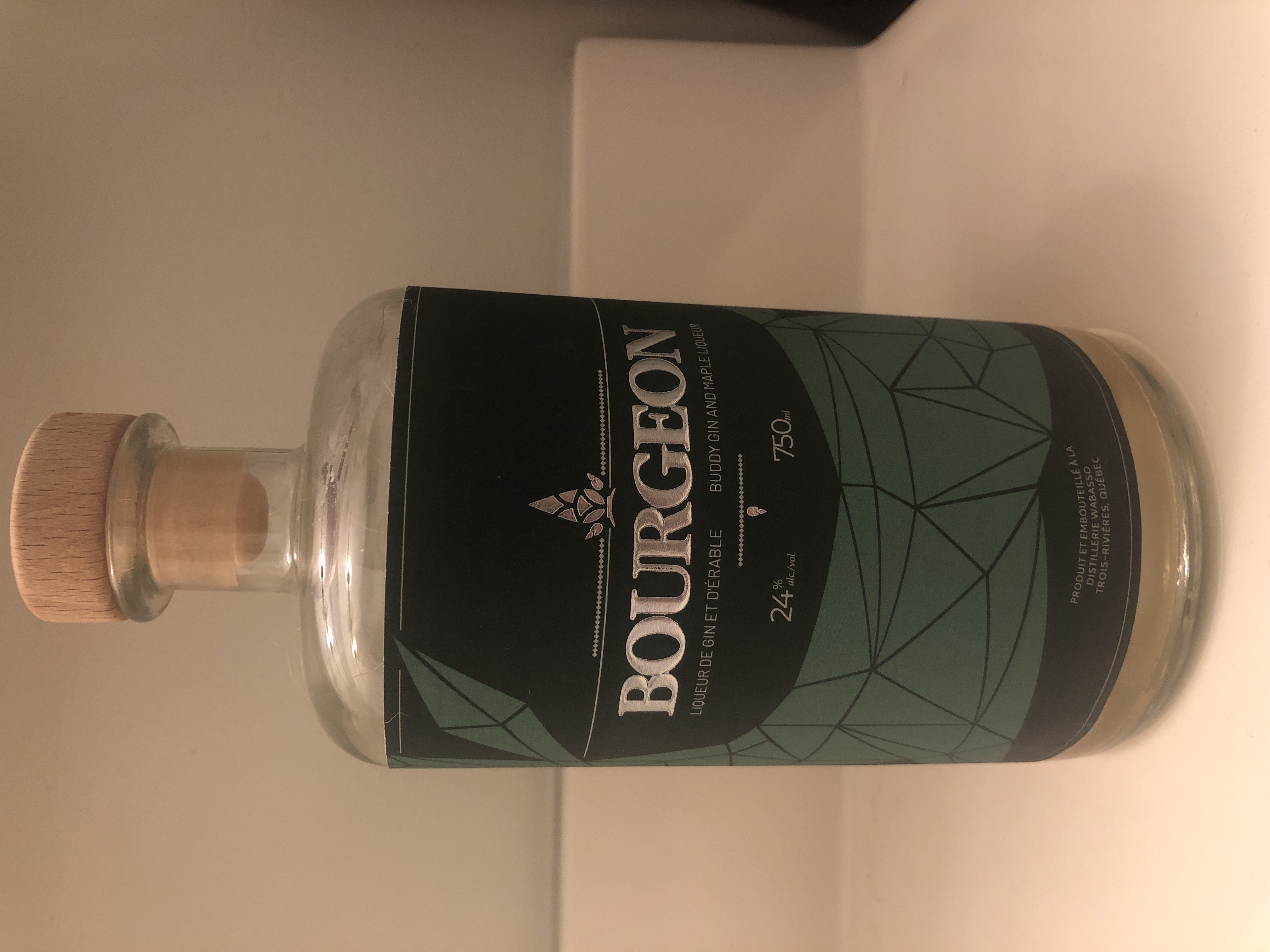 Wabasso Bourgeon Buddy Gin and Maple Liqueur