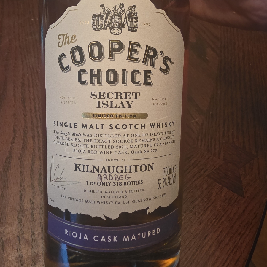 Cooper's Choice secret islay