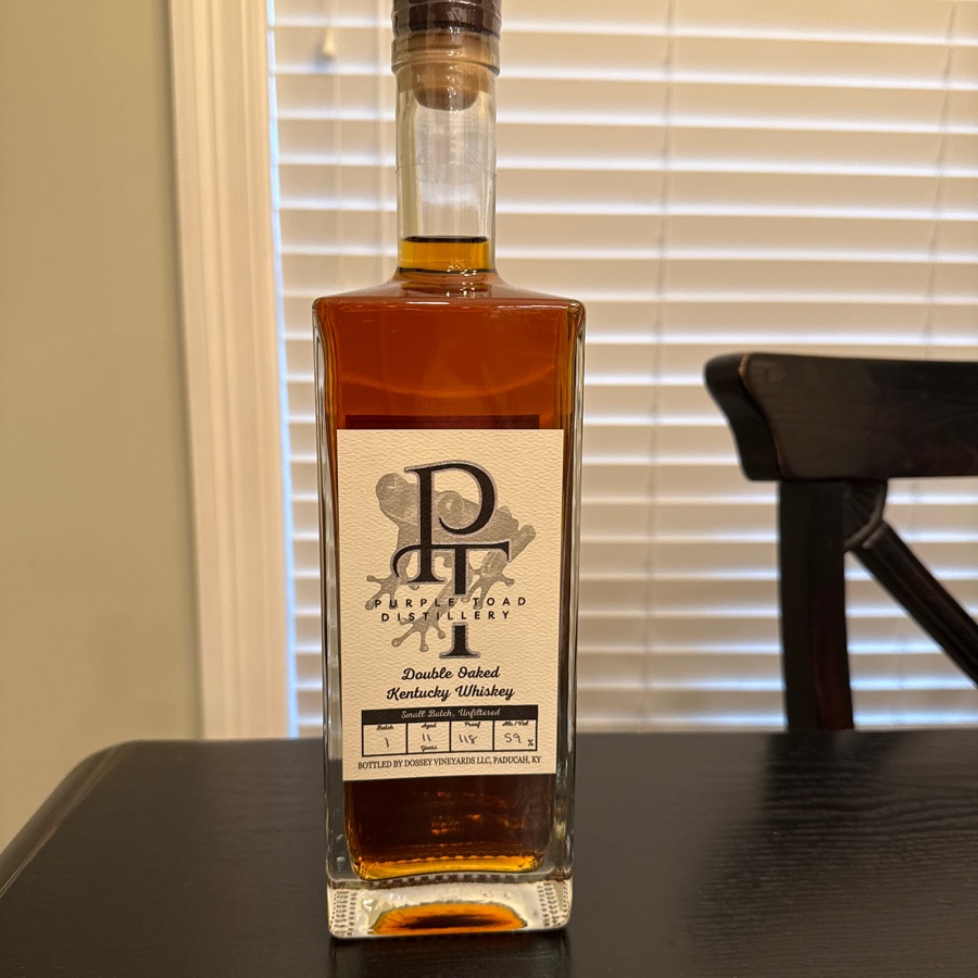 Purple Toad Distillery Double Oaked Kentucky Whiskey