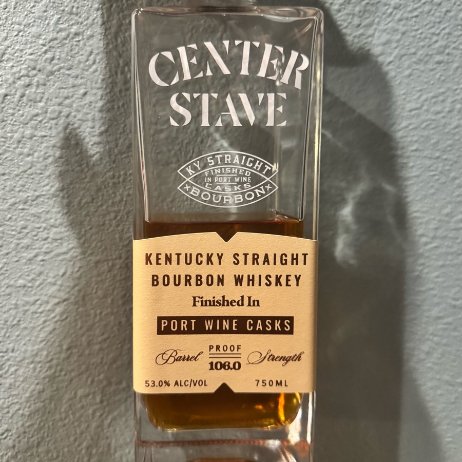 Center Stave Kentucky Straight Bourbon Whiskey Finished In Port Wine Casks 106 Proof