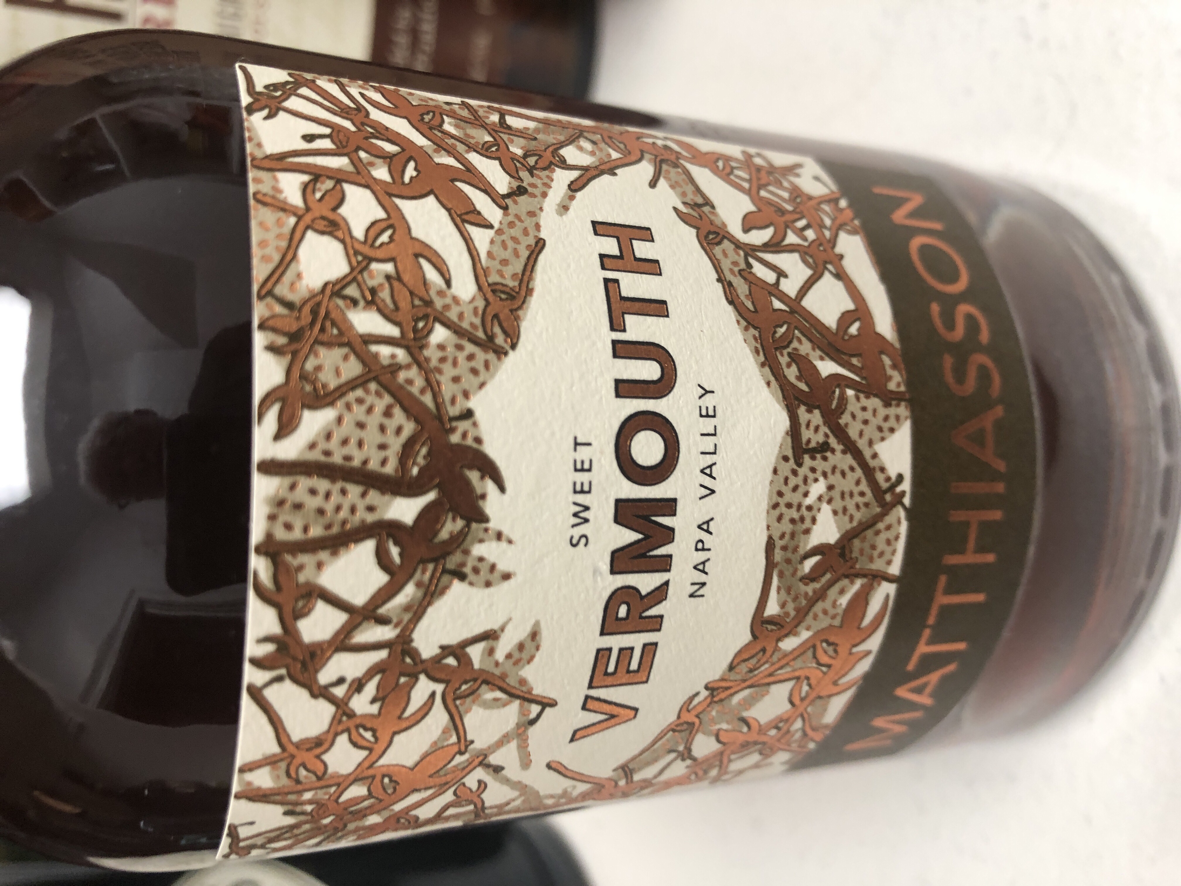 Matthiasson Sweet Vermouth