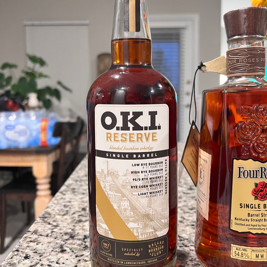 O.K.I Single Barrel Dallas Bourbon Club pick
