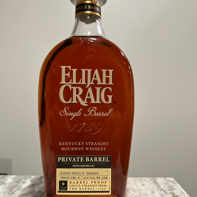 Elijah Craig Single Barrel Doti Liquors Pick