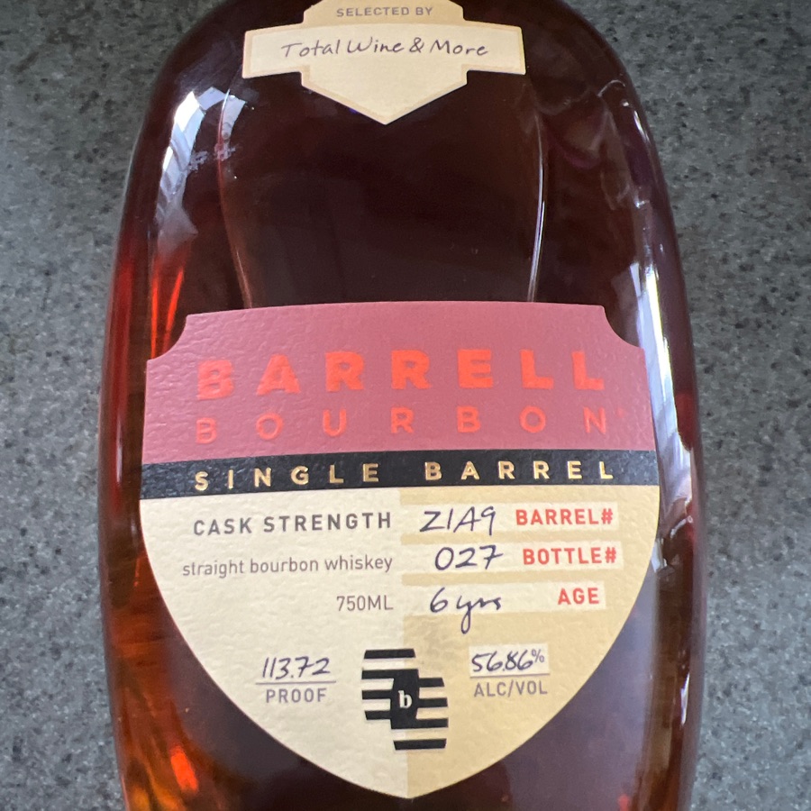 Barrell Single Barrel Cask Strength (Z149)