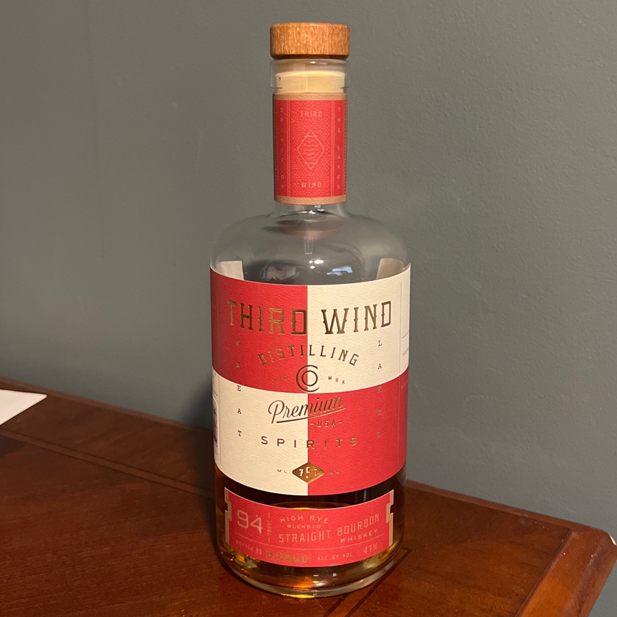 Third Wind Distilling Spirits High Rye Blended Straight Bourban