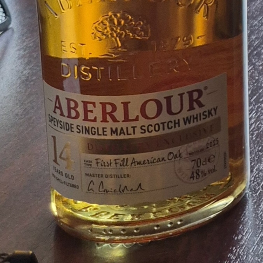 Aberlour 14 year 1st fill Bourbon Cask Distillery Exclusive