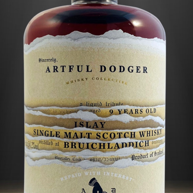 Artful Dodge, Bruichladdich 9 Years Old, Aged in Rivesaltes Casks