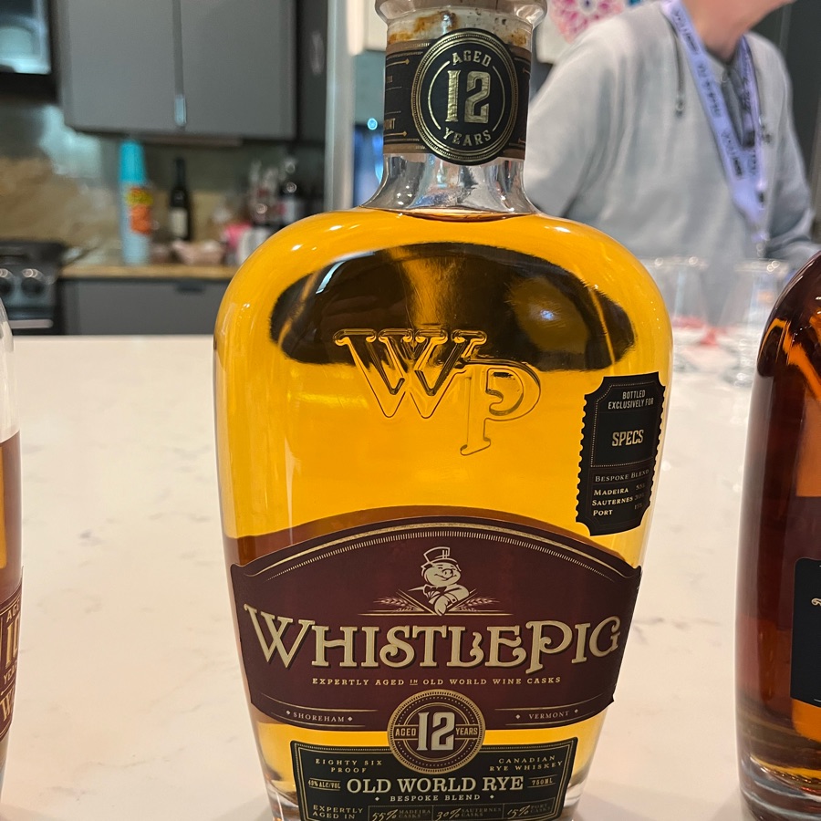 Whistlepig Old World Rye Bespoke Blend Aged 12 Years