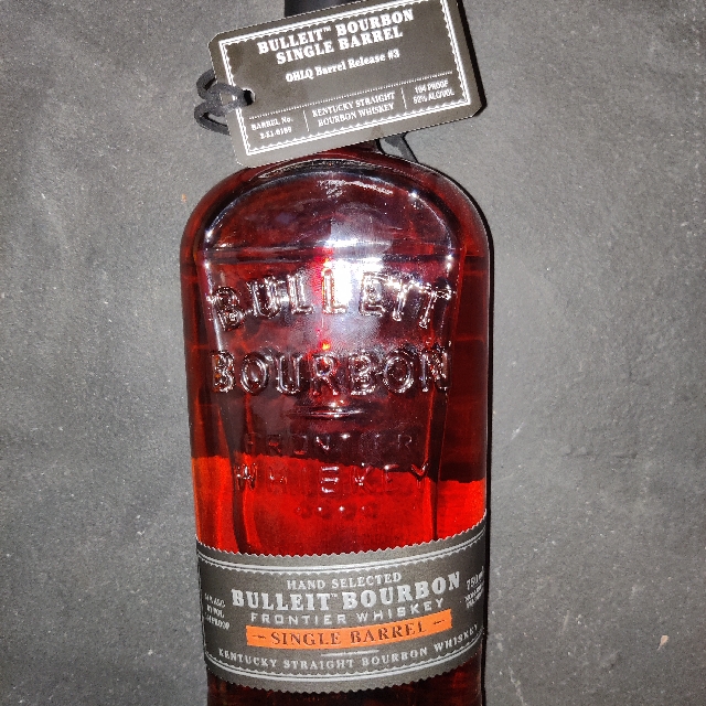 Bulleit Bourbon Frontier Whiskey Single Barrel OHLQ Release#3 (2-E1-0199)