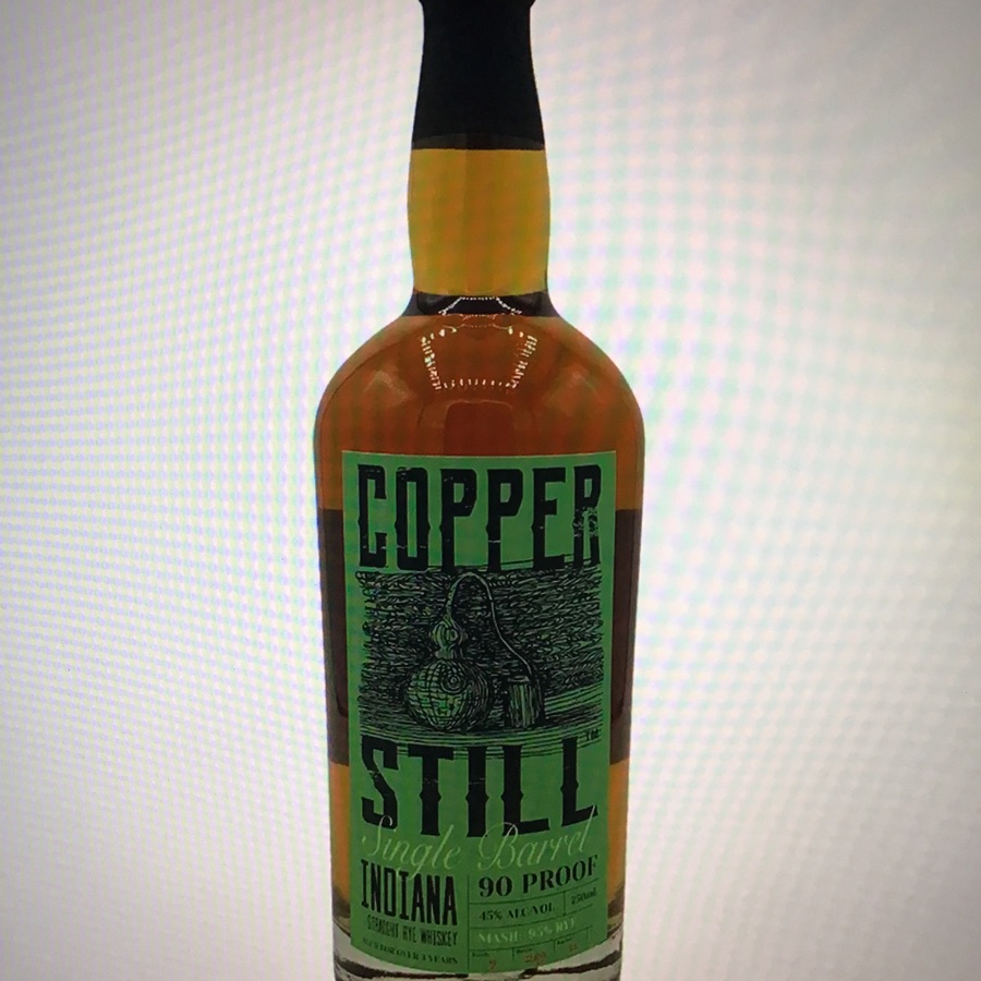 Copper Still Single Barrel Indiana Straight Rye Whiskey