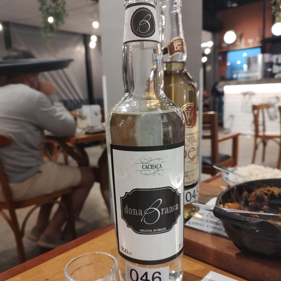 CACHAÇA DONA BRANCA PRATA INOX