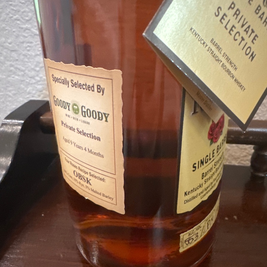 Four Roses Single Barrel OBSK Goody Goody Private Selection