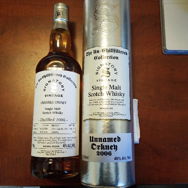 Signatory Vintage Unnamed Orkney 2006