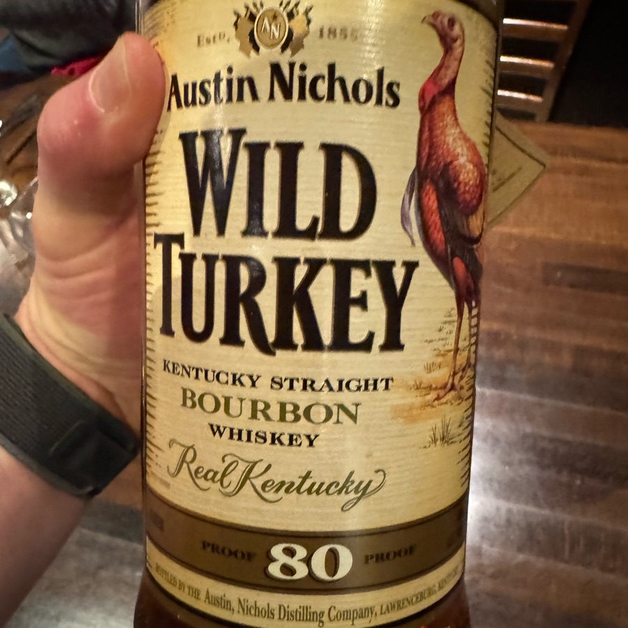 Wild Turkey 80 Proof (Old Label)
