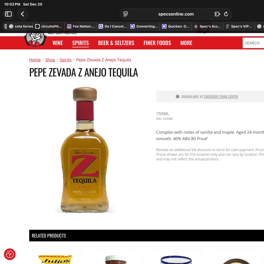 Pepe Zevada Anejo