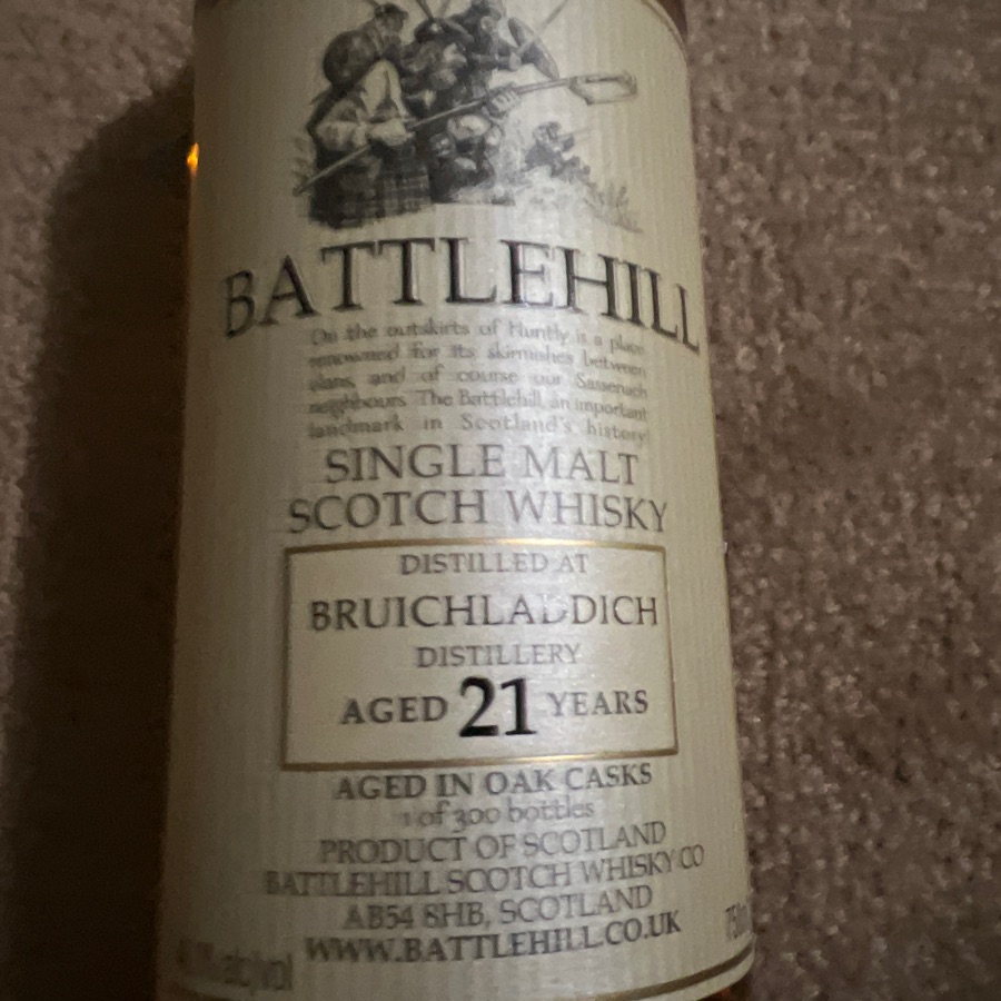 Battlehill - Bruichladdich 21 Year