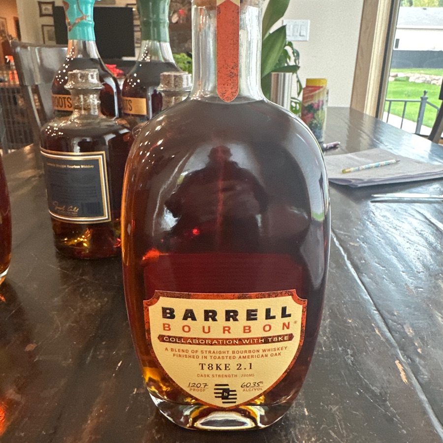 Barrell Bourbon Collaboration with T8KE A Blend of Straight Bourbon Whiskey Finished in Toasted American Oak "T8KE 2.1"
