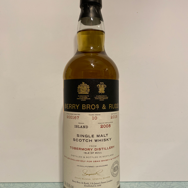 Tobermory Single Malt Scotch 10 year bottle exclusive