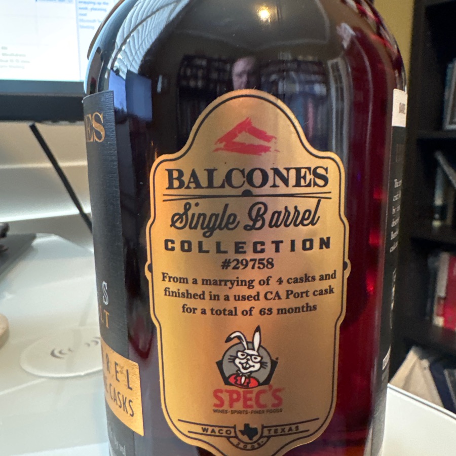 Balconss Texas Single Malt Whisky Single Barrel - 29378 - Spec's pick