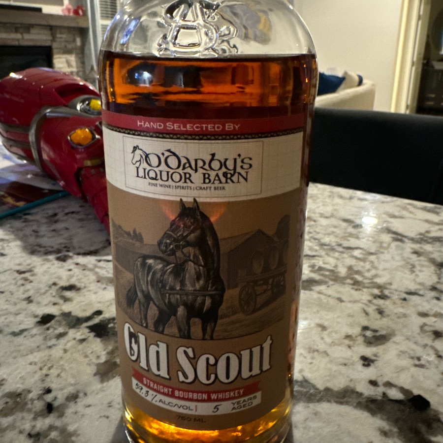 Old Scout Straight Bourbon Whiskey O'darbys Liqour Barn
