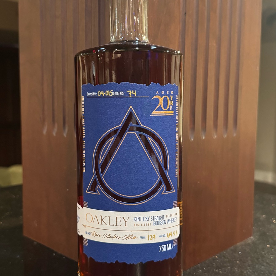 Oakley Kentucky Straight Bourbon Whiskey Aged 20 Yrs (Barrel 04-015)