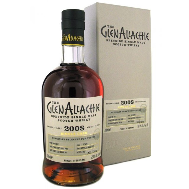 Glenallachie 2008 (1877) Ruby Port Pipe