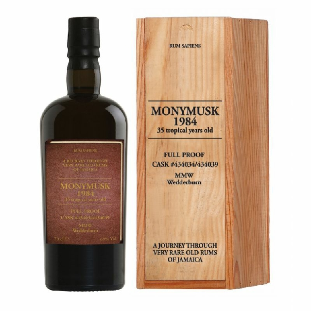 Rum Sapiens Velier Monymusk 1984 Full Proof MMW Wedderburn