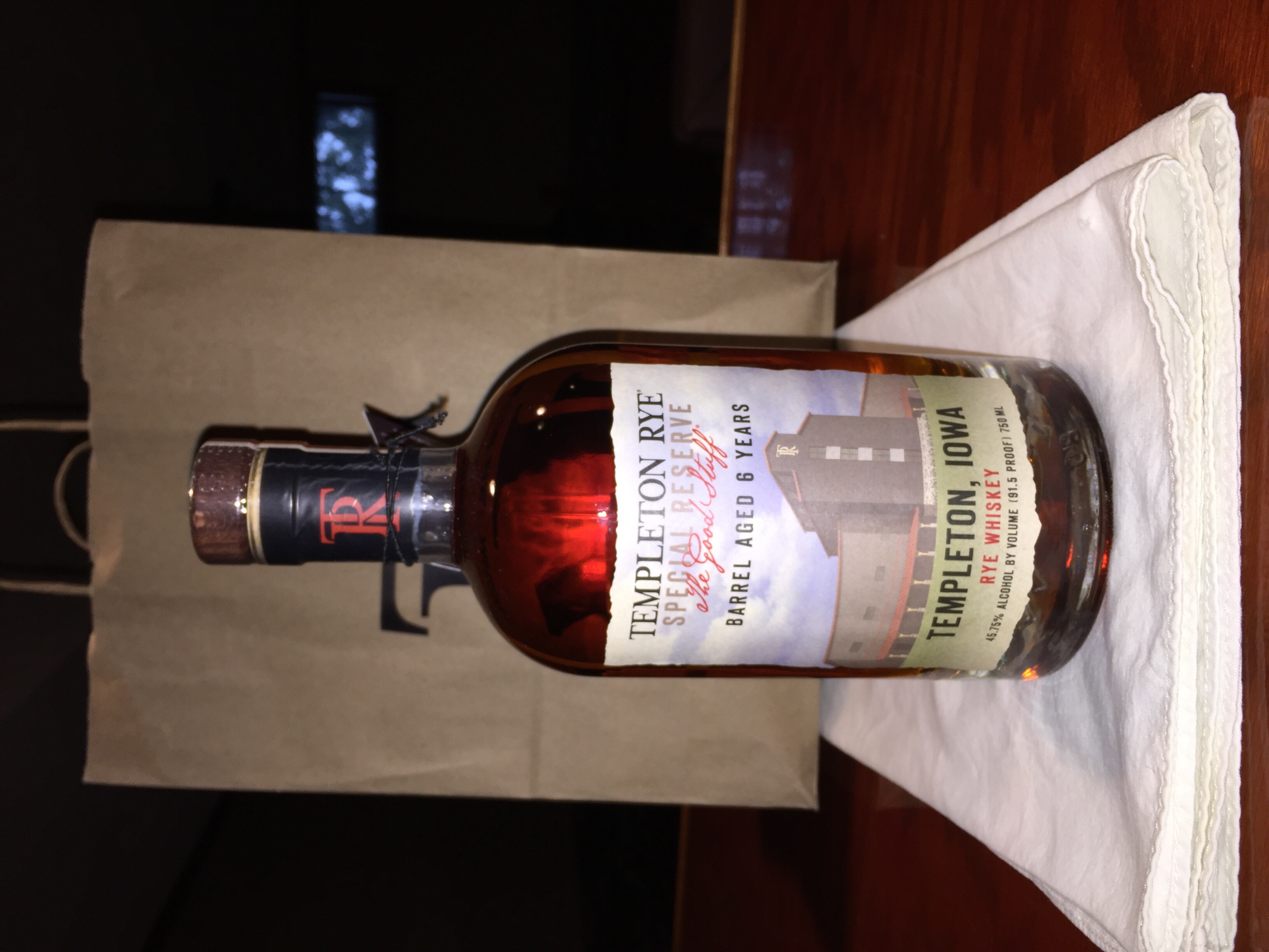 Templeton Rye 6 Year Special Reserve